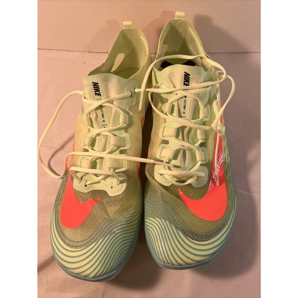 Nike Zoom‎ Victory 5 XC Distance Spikes Men's Sz 11 Volt Hyper Orange AJ0847-701